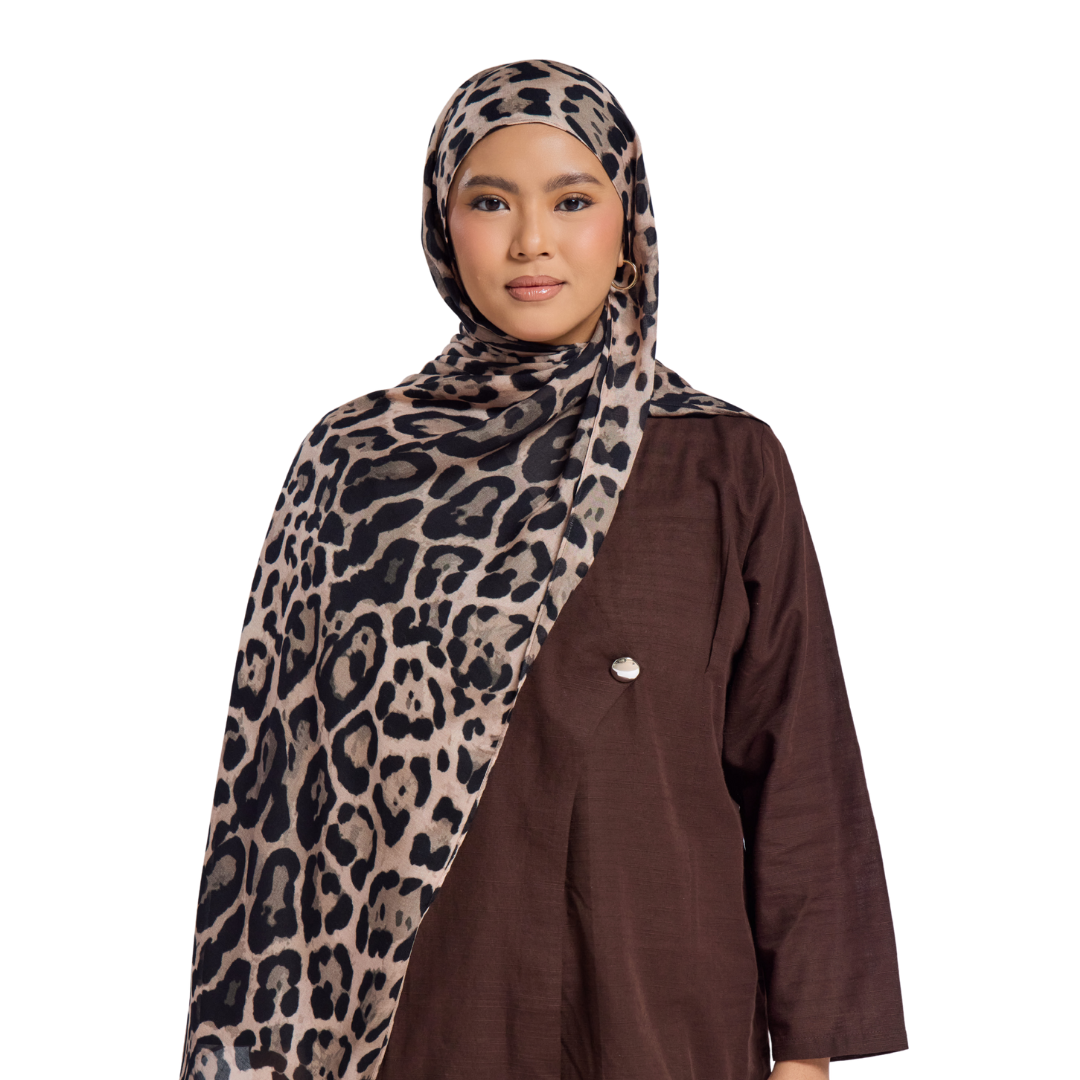 Golden Leopard Modal Hijab