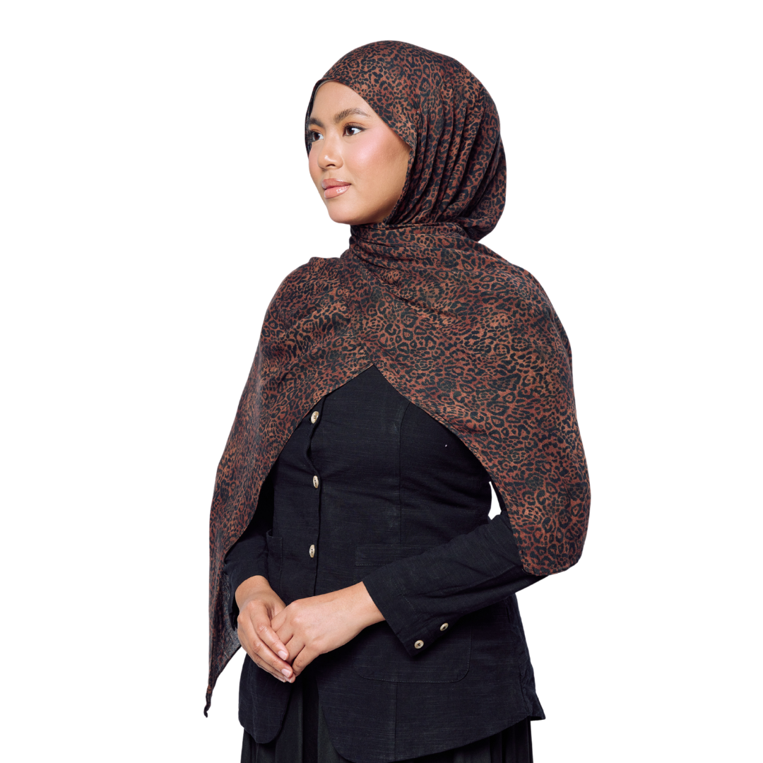 Leopard Modal Hijab