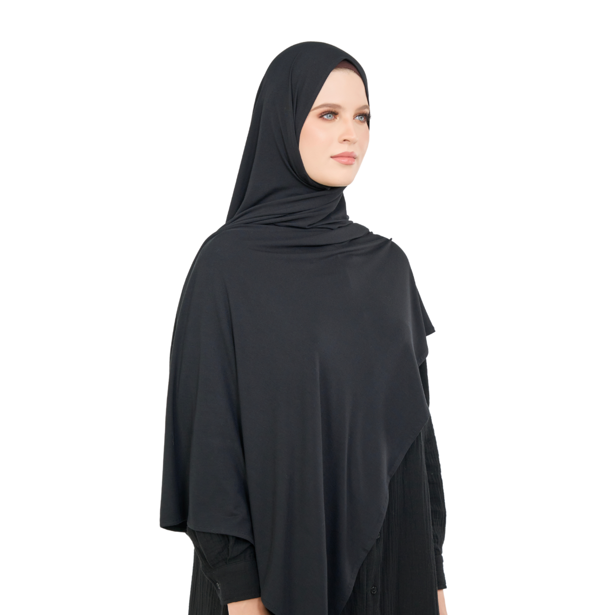 Midnight Onyx Instant Magnetic LYCRA® Jersey Hijab