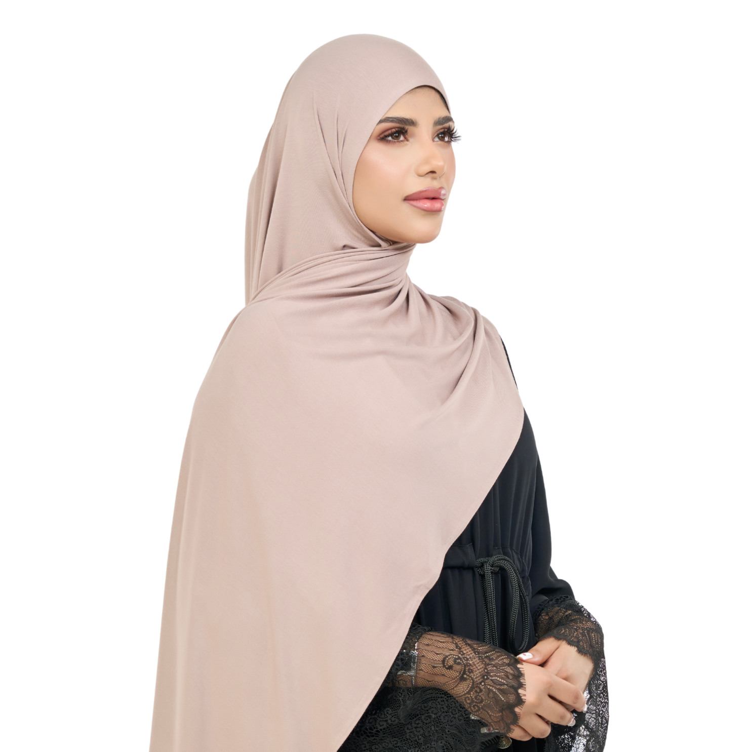 Hazelnut Instant Magnetic LYCRA® Jersey Hijab