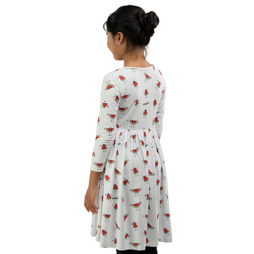 Watermelon Friends Kids Bamboo Dress