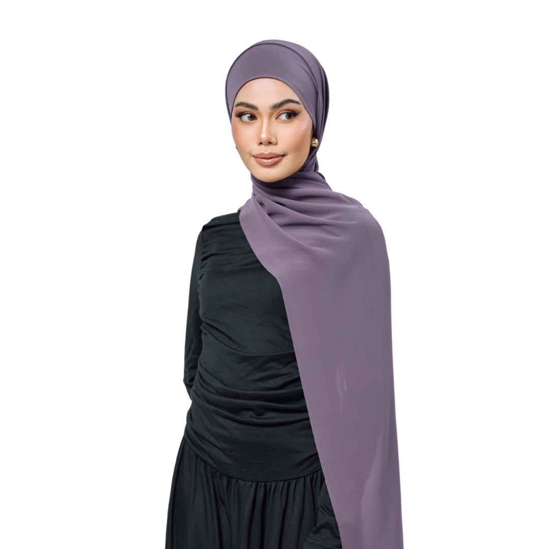 Mulberry Chiffon Hijab