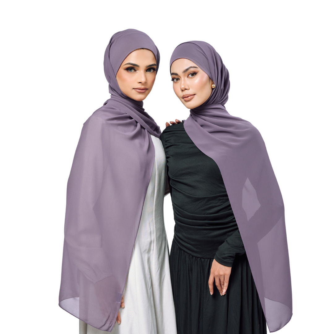 Mulberry Chiffon Hijab