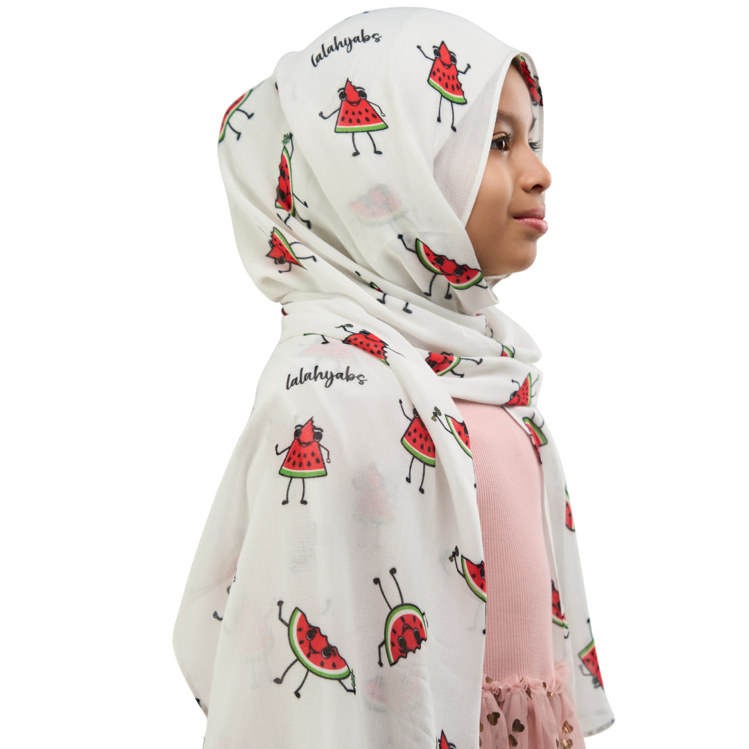 Watermelon Friends Kids Modal Hijab
