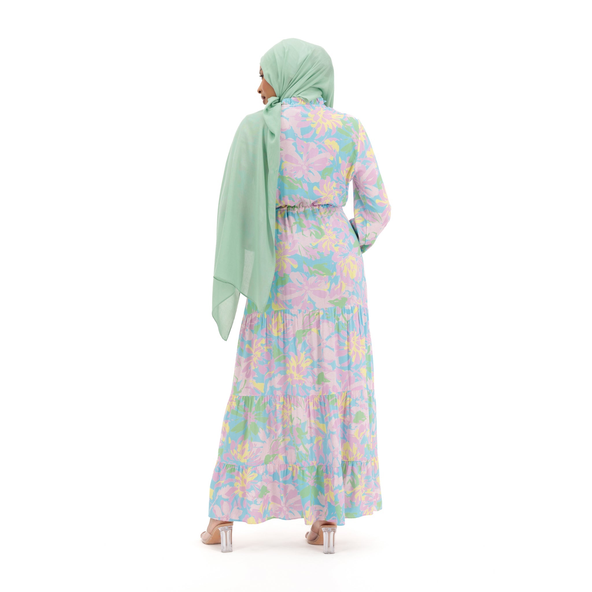 Maxi Dress - Pastel Floral Design
