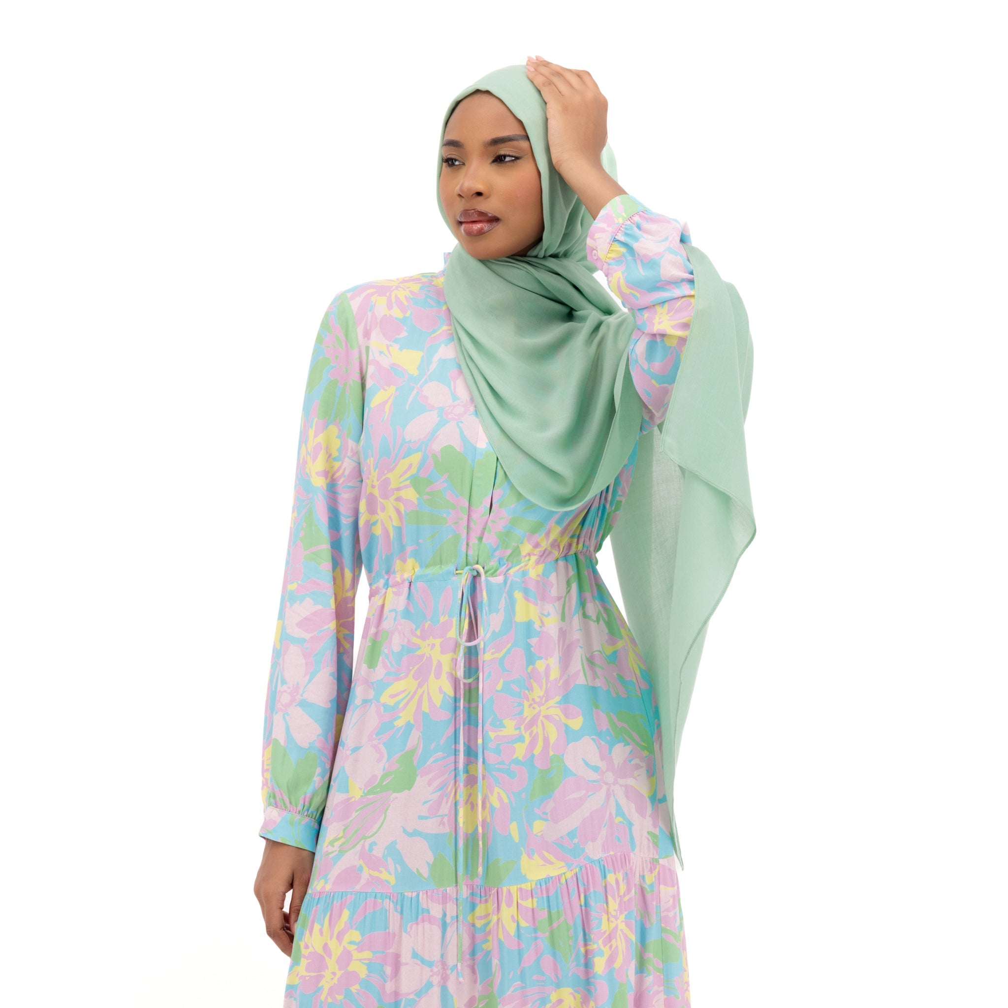 Maxi Dress - Pastel Floral Design