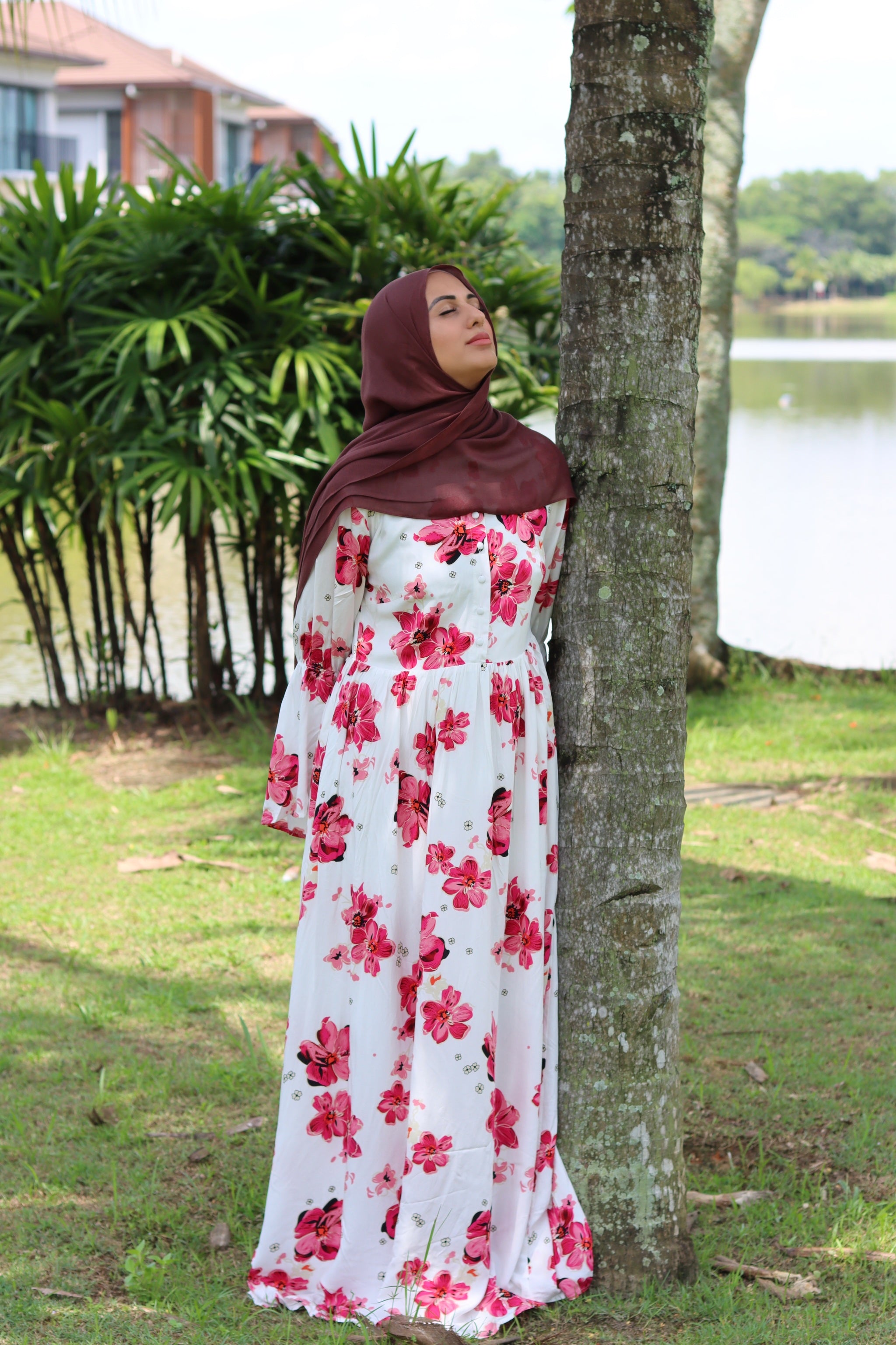 rayon maxi dress