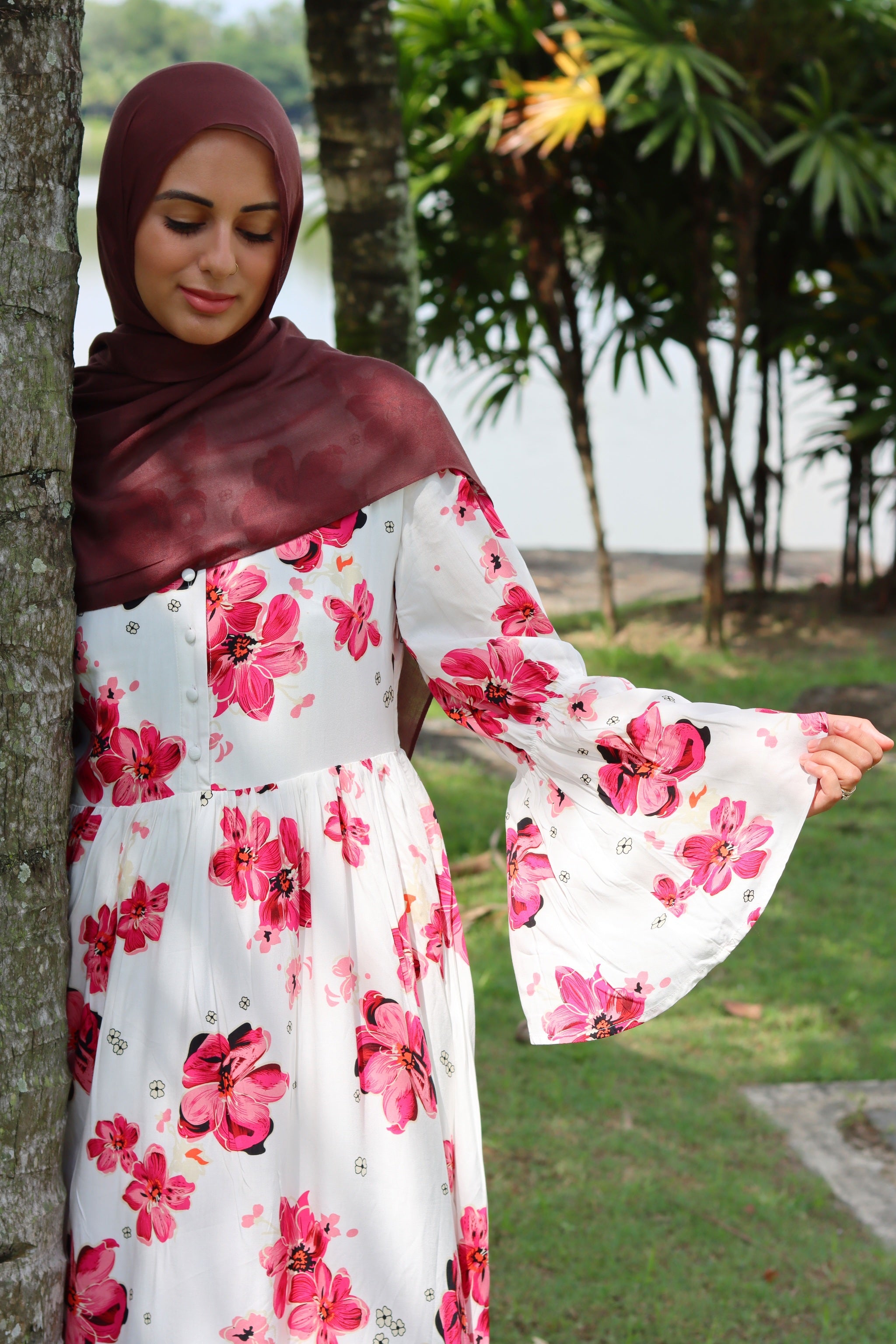 rayon maxi dress