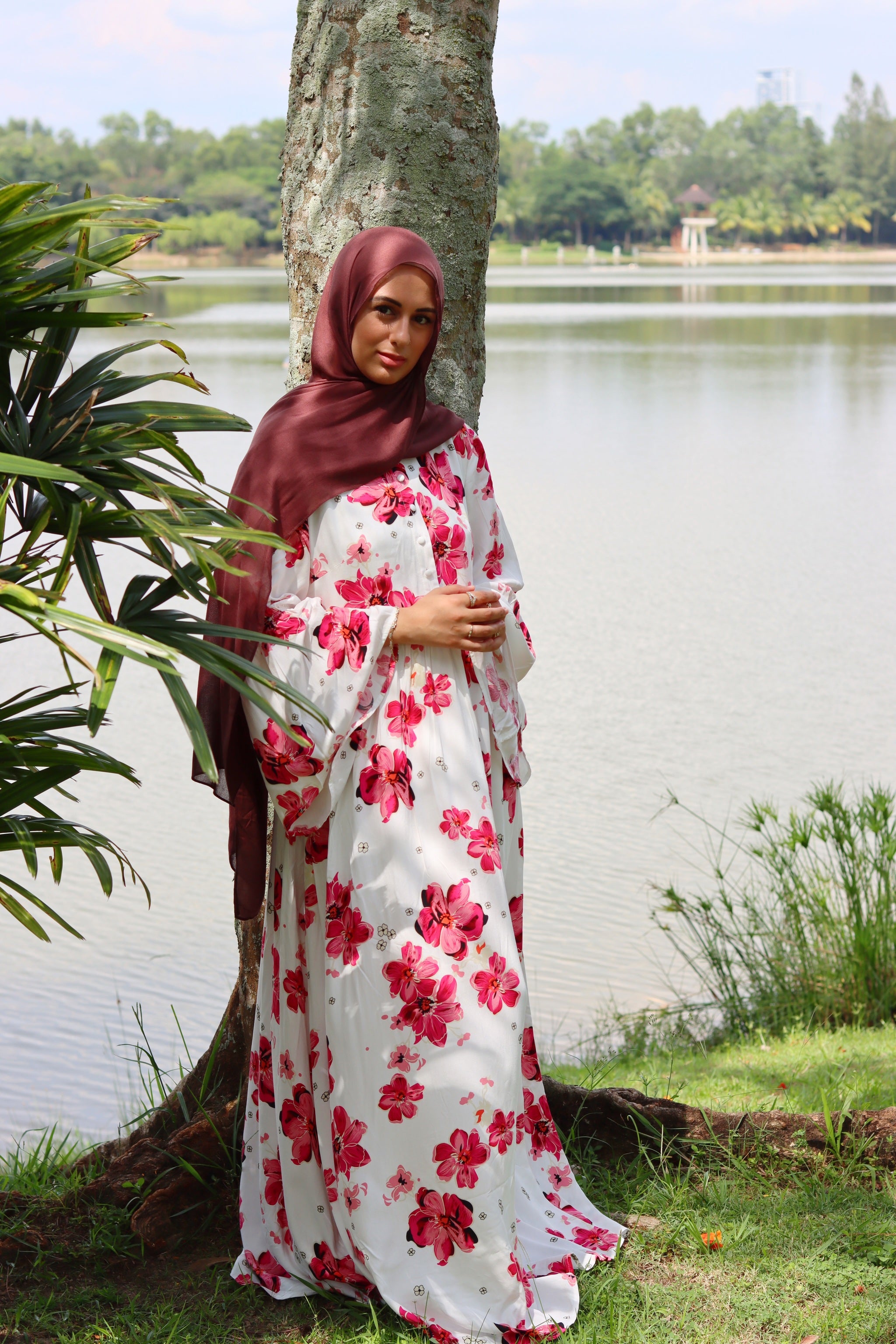 rayon maxi dress