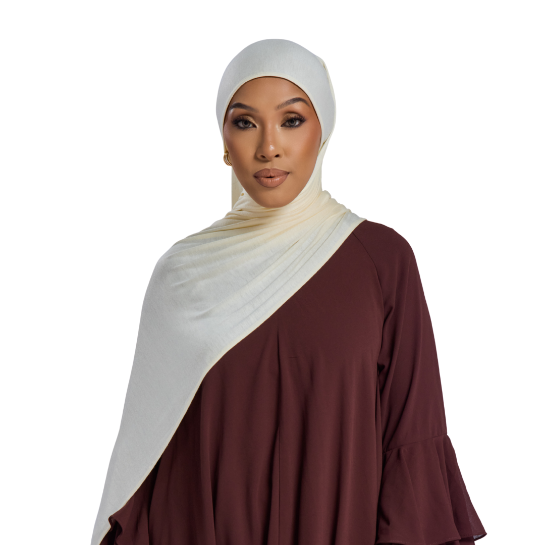 Ivory Jersey Hijab