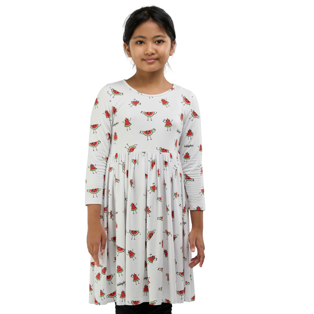 Watermelon Friends Kids Bamboo Dress