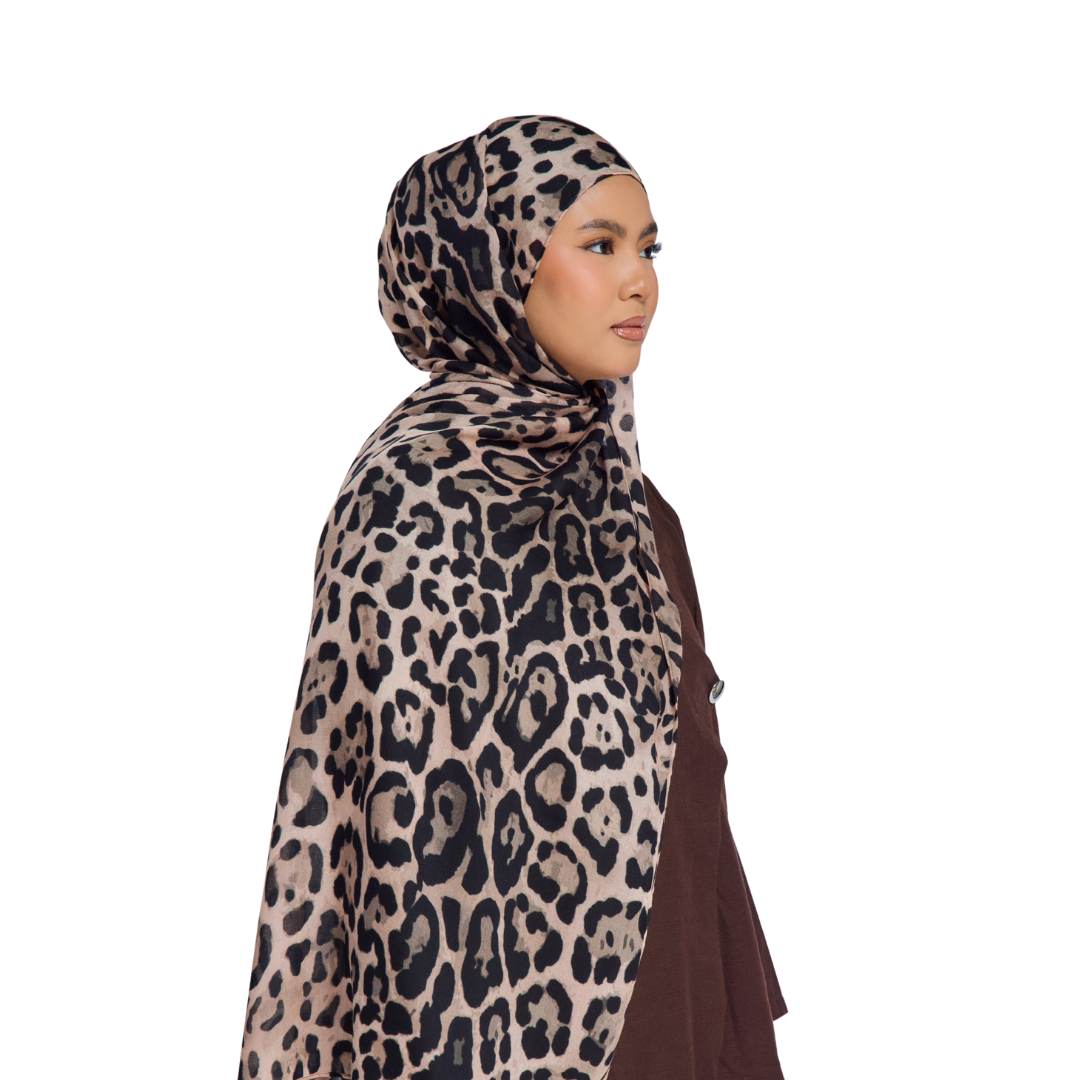 Golden Leopard Modal Hijab