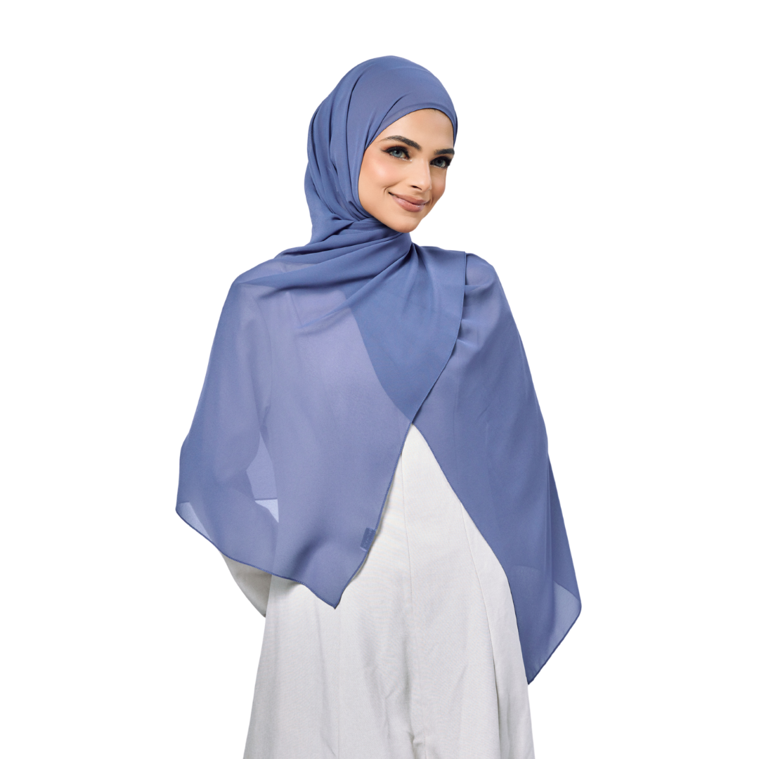 Slate Chiffon Hijab