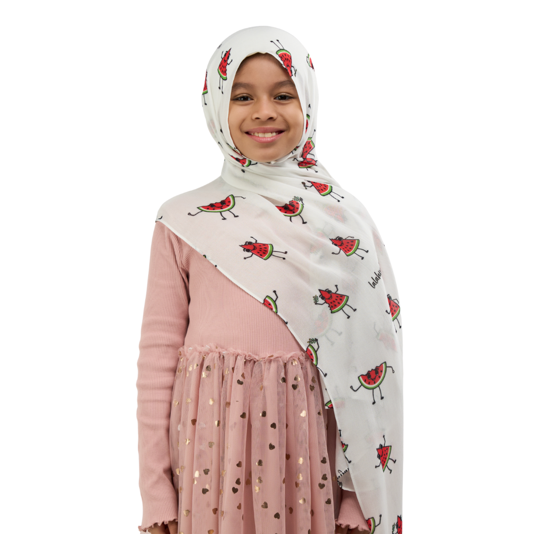 Watermelon Friends Kids Modal Hijab