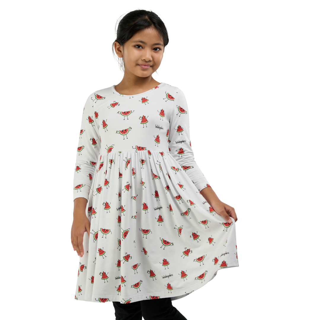 Watermelon Friends Kids Bamboo Dress