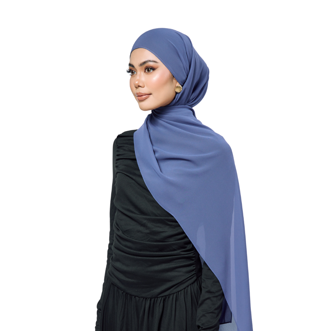 Slate Chiffon Hijab