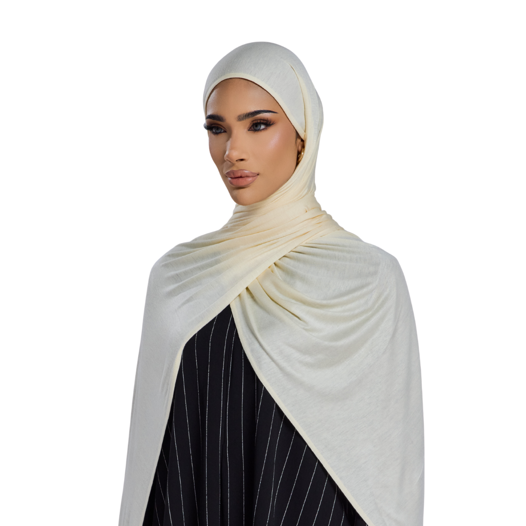 Ivory Jersey Hijab