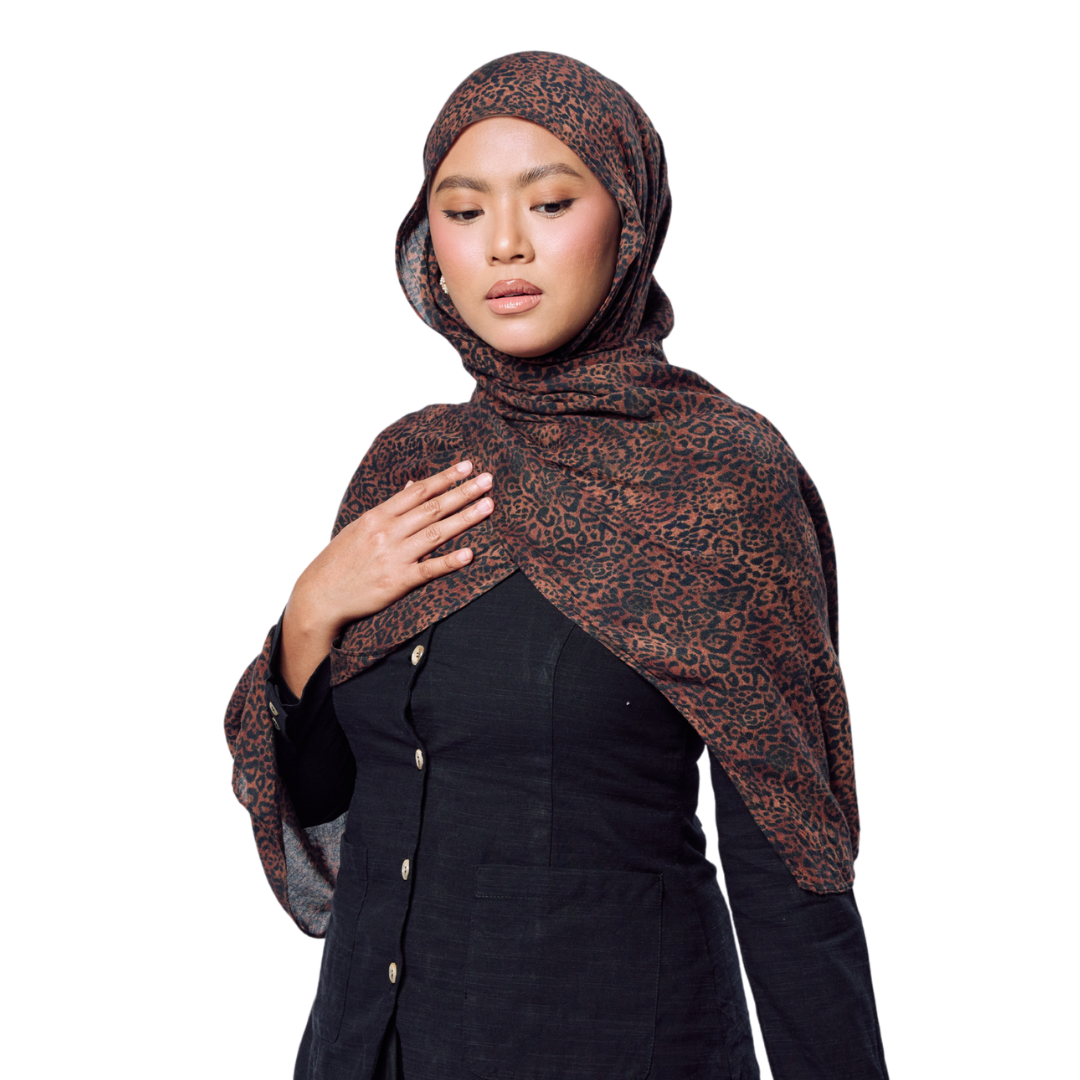 Leopard Modal Hijab