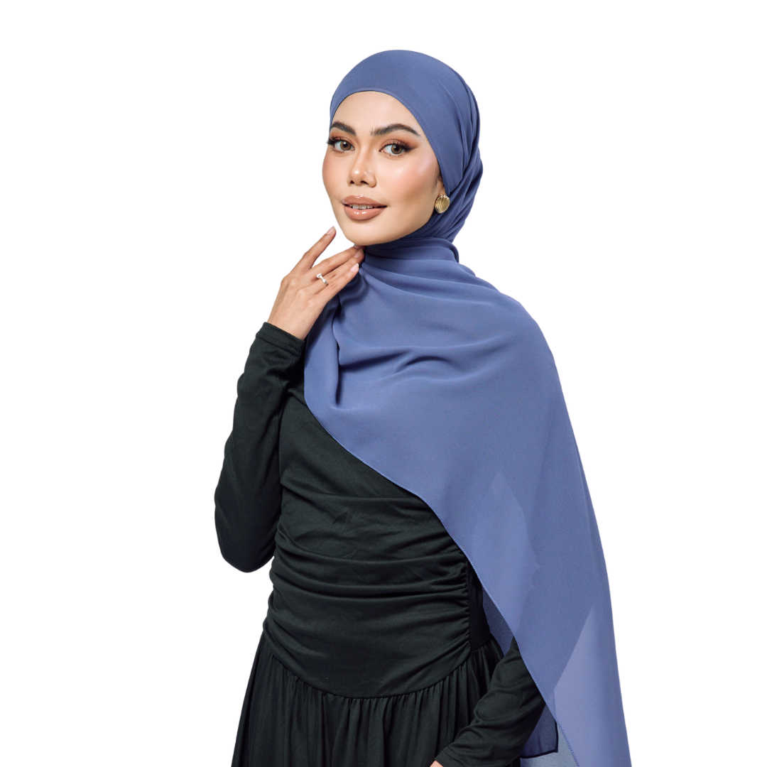 Slate Chiffon Hijab