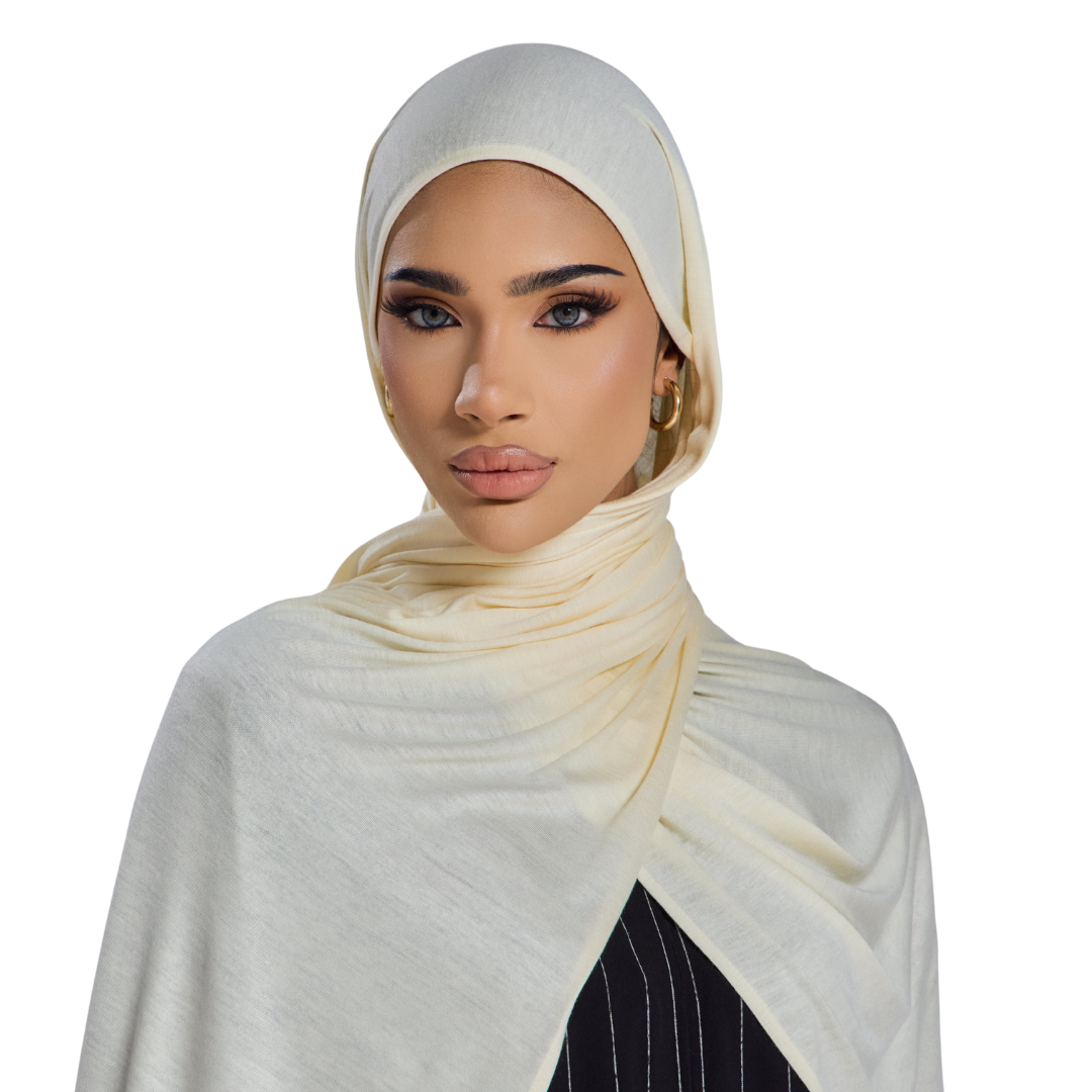 Ivory Jersey Hijab