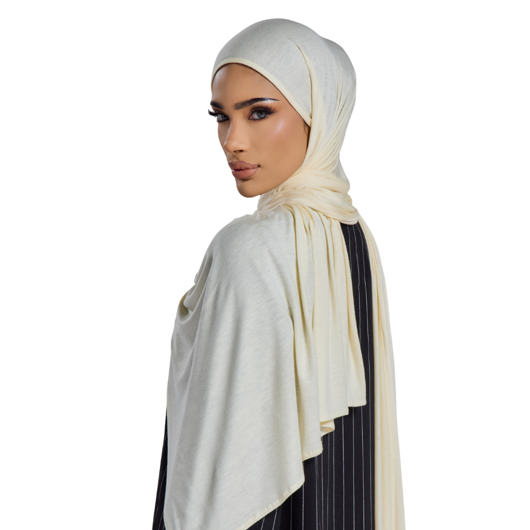 Ivory Jersey Hijab