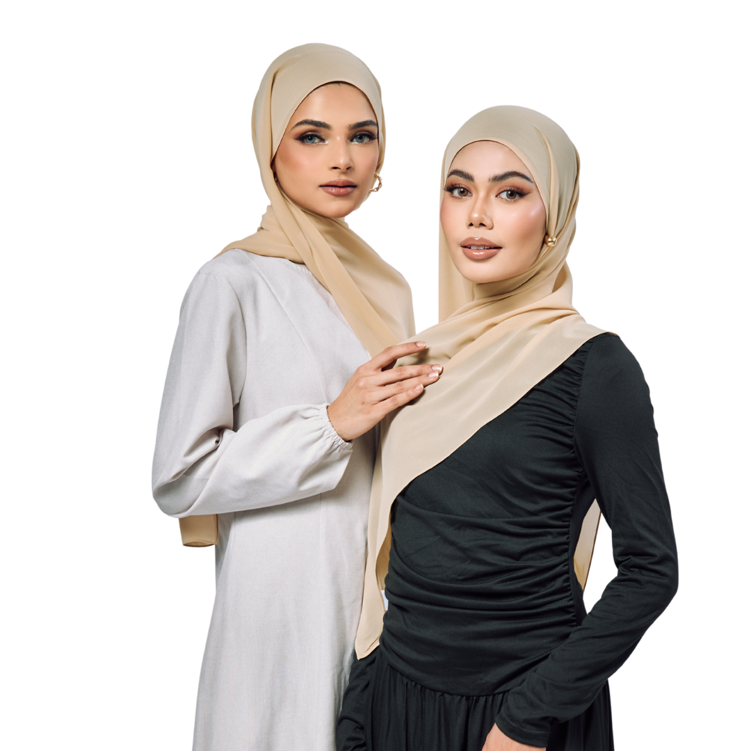 Macadamia Chiffon Hijab