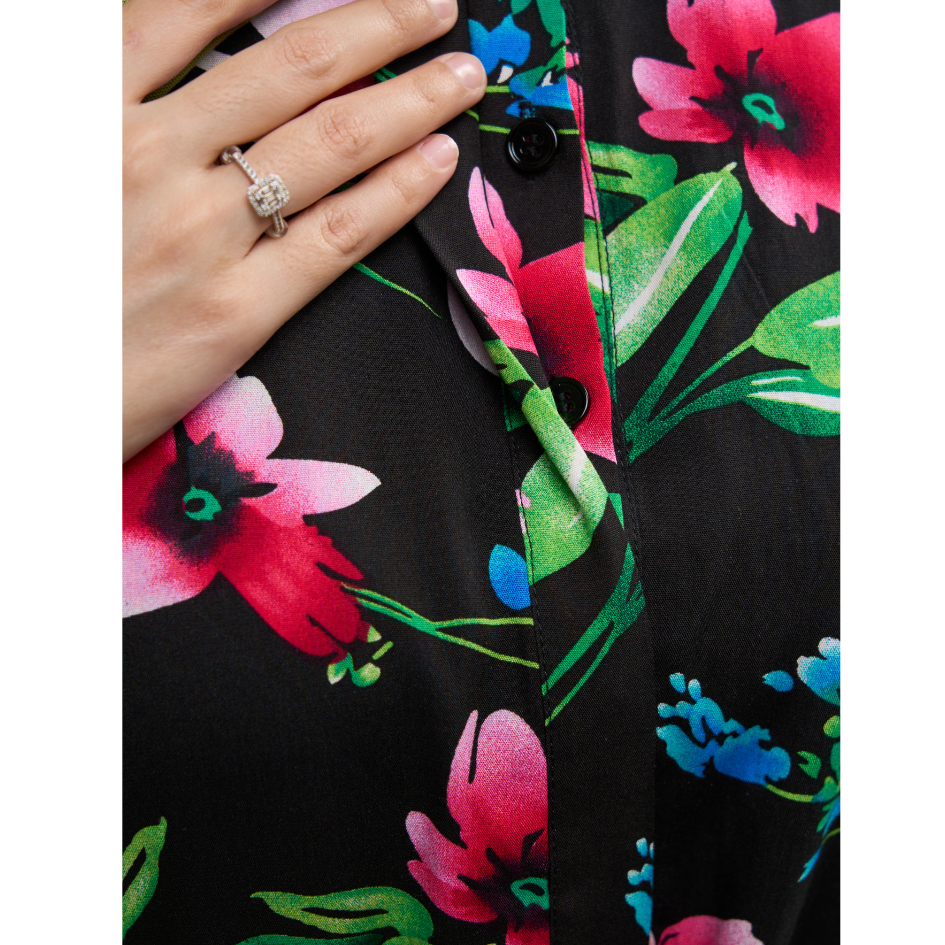 Rayon Maxi Dress 2.0 - Wild Hibiscus Design