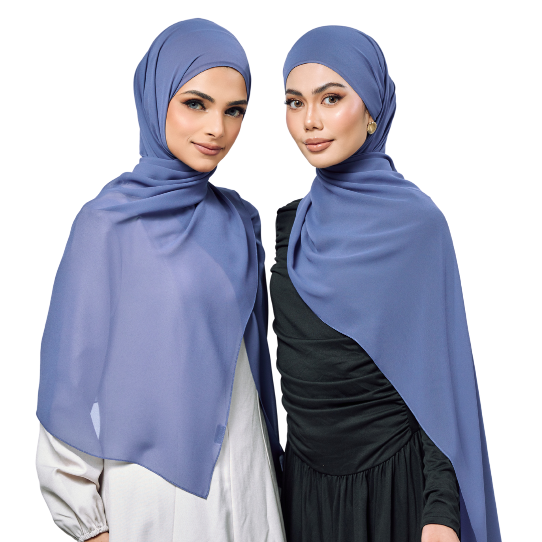 Slate Chiffon Hijab