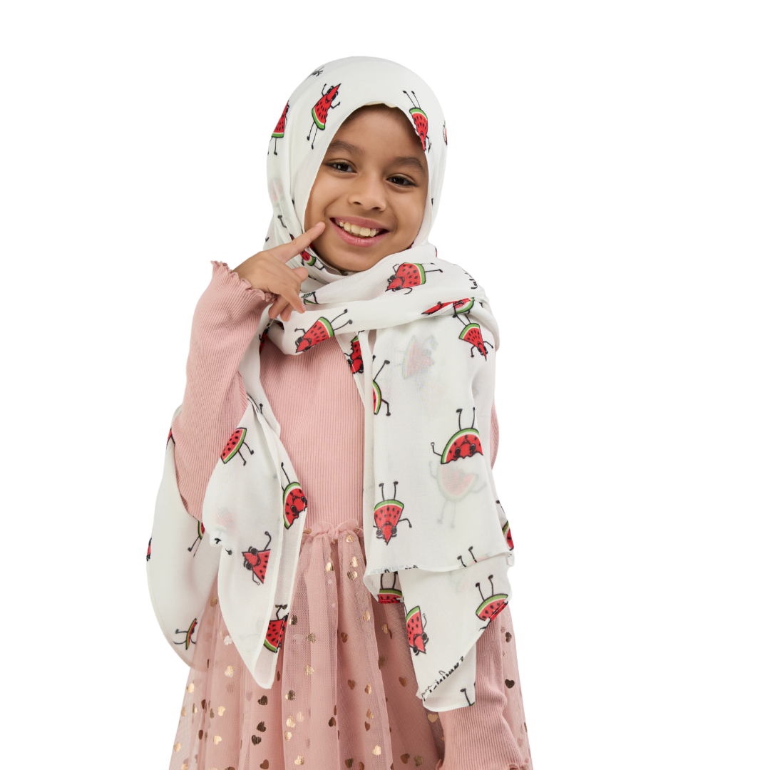 Watermelon Friends Kids Modal Hijab