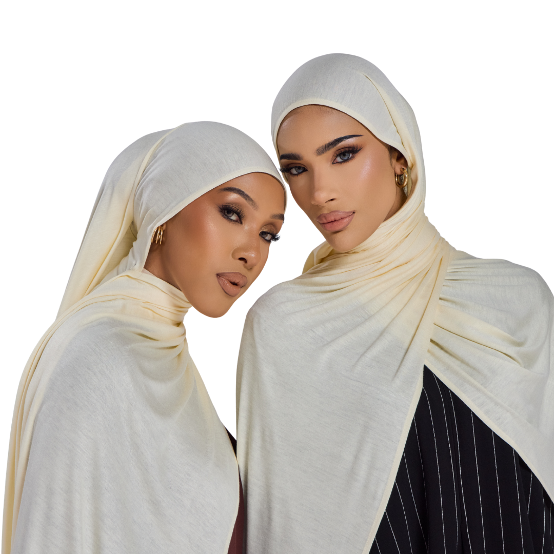 Ivory Jersey Hijab