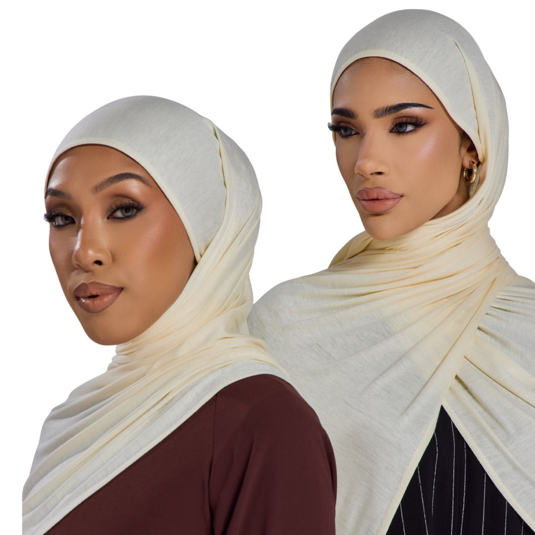 Ivory Jersey Hijab