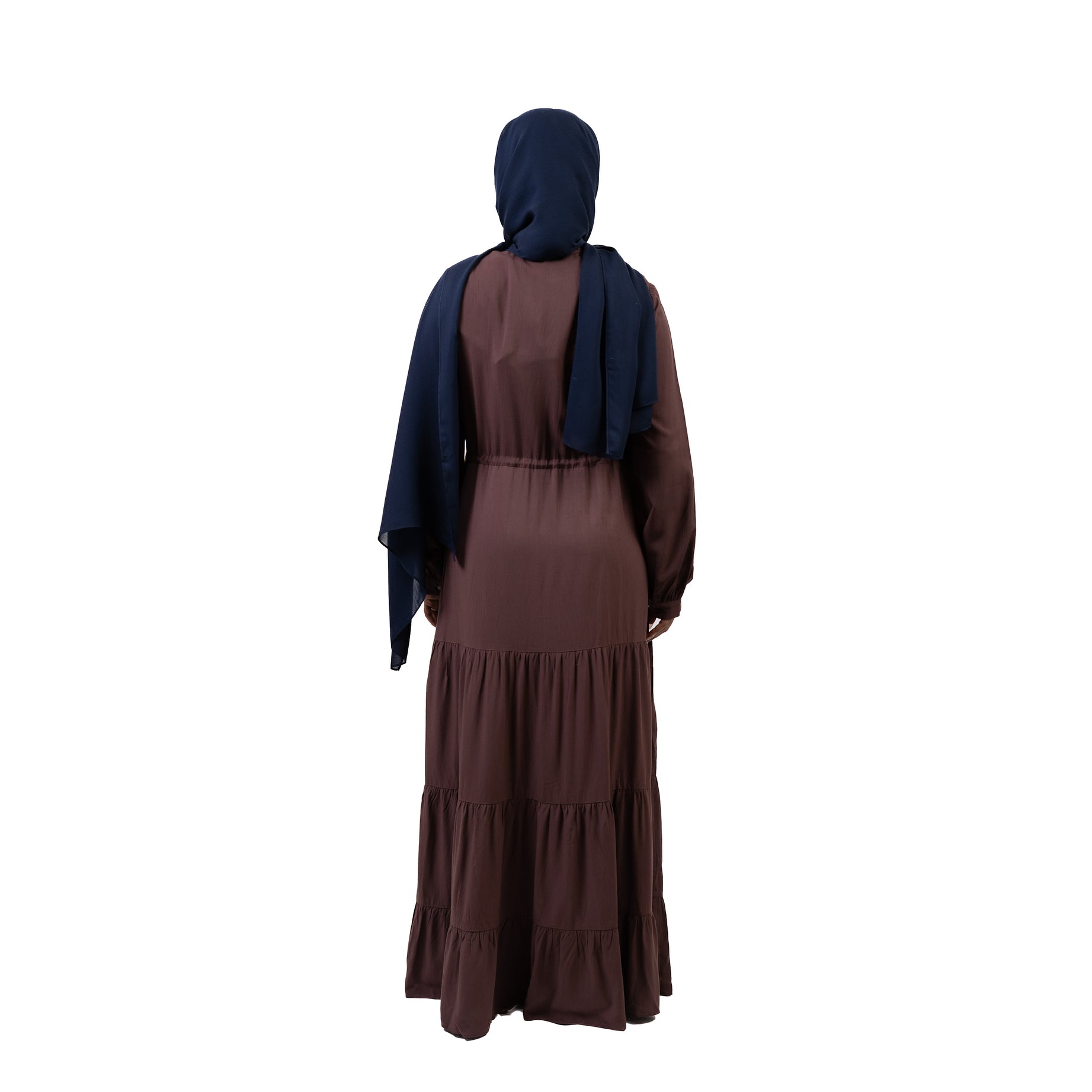 Rayon Maxi Dress - Espresso Brown