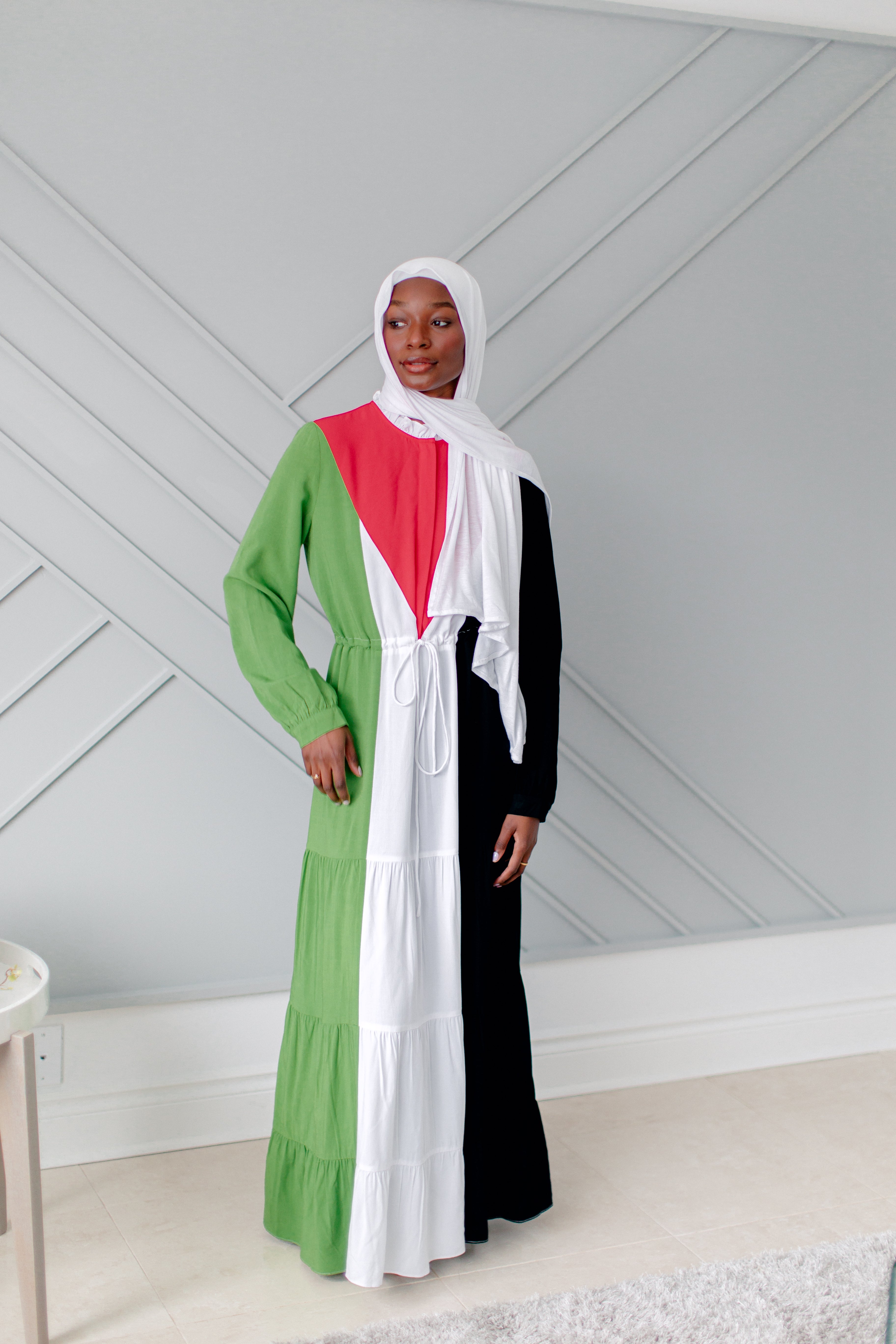 Pre-Order - Maxi Dress Free Palestine Inspired Limited Edition Portion Of Profits Donated To Urgent