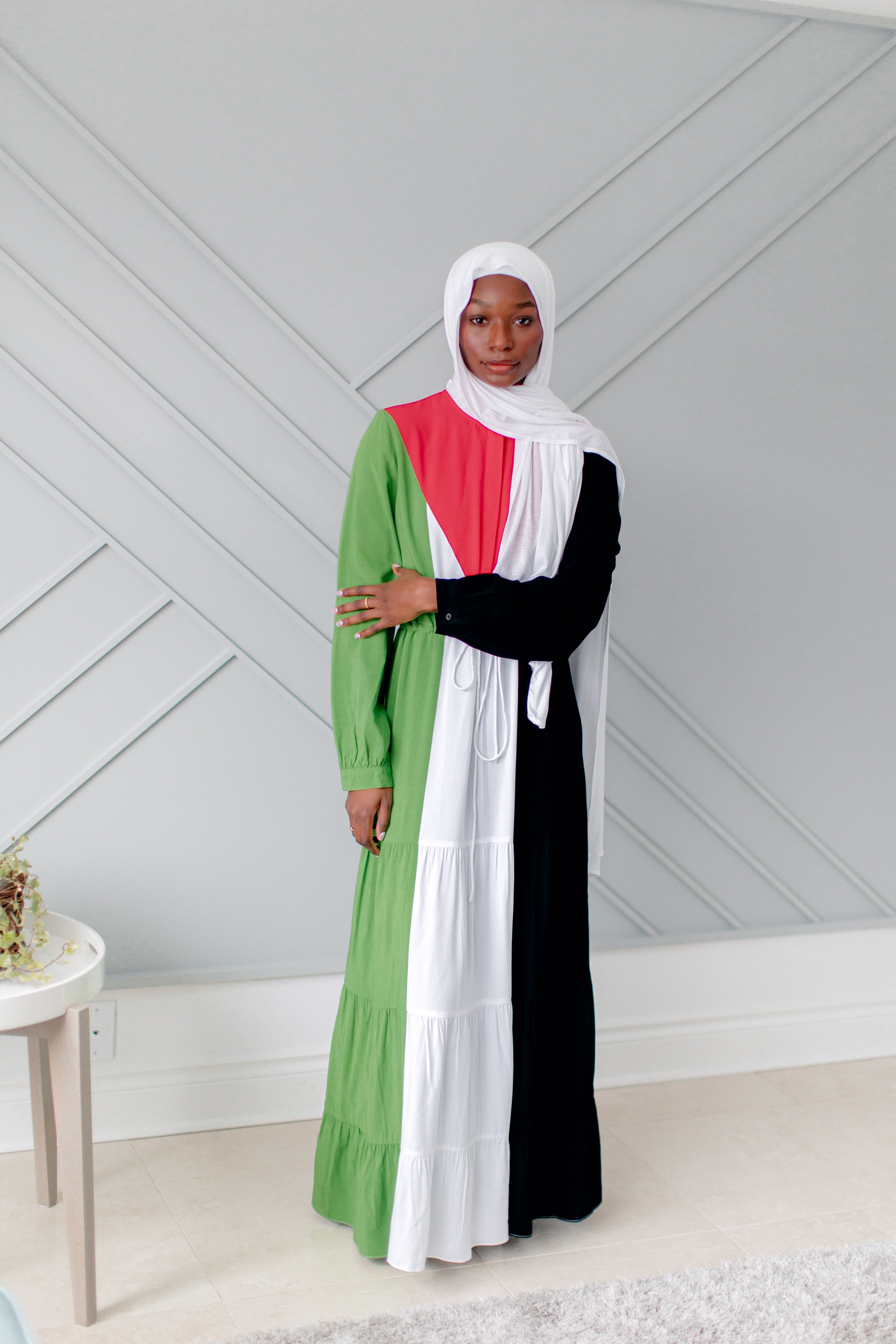 Pre-Order - Maxi Dress Free Palestine Inspired Limited Edition Portion Of Profits Donated To Urgent