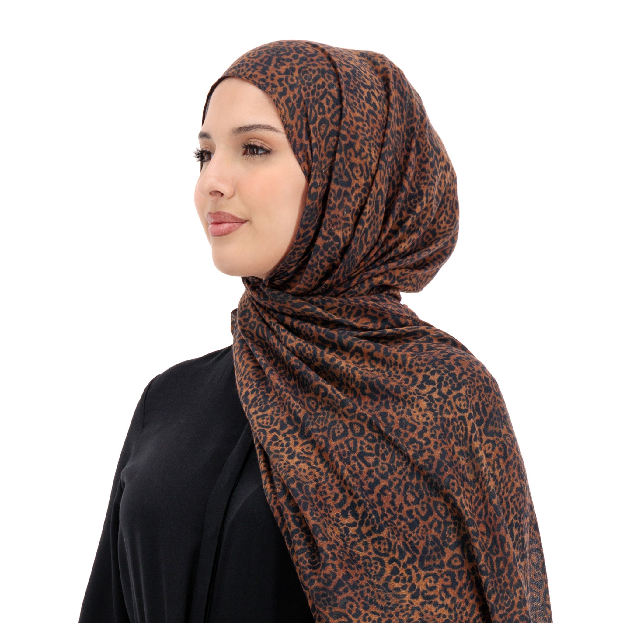 Leopard Modal Hijab Hijabs