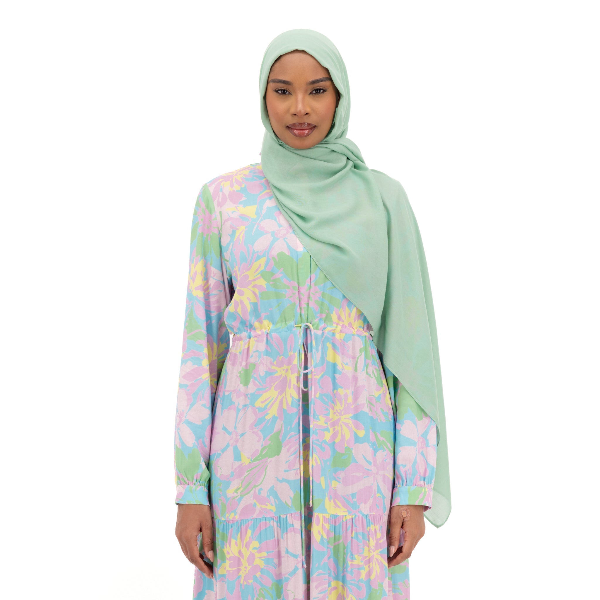 Maxi Dress - Pastel Floral Design