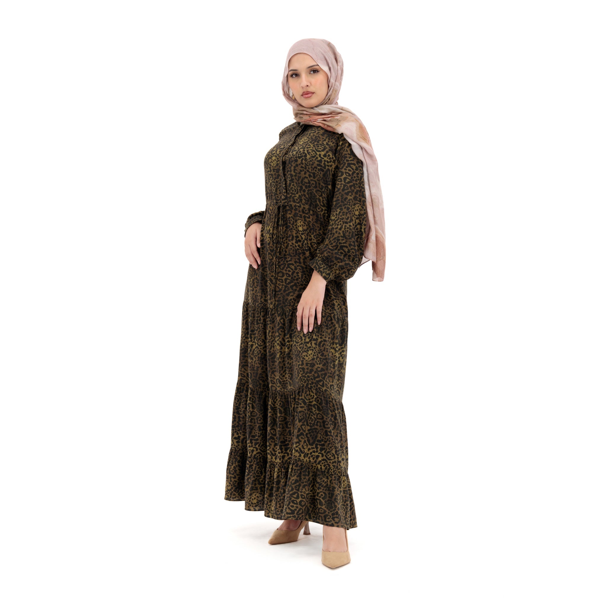 Maxi Dress - Leopard Design