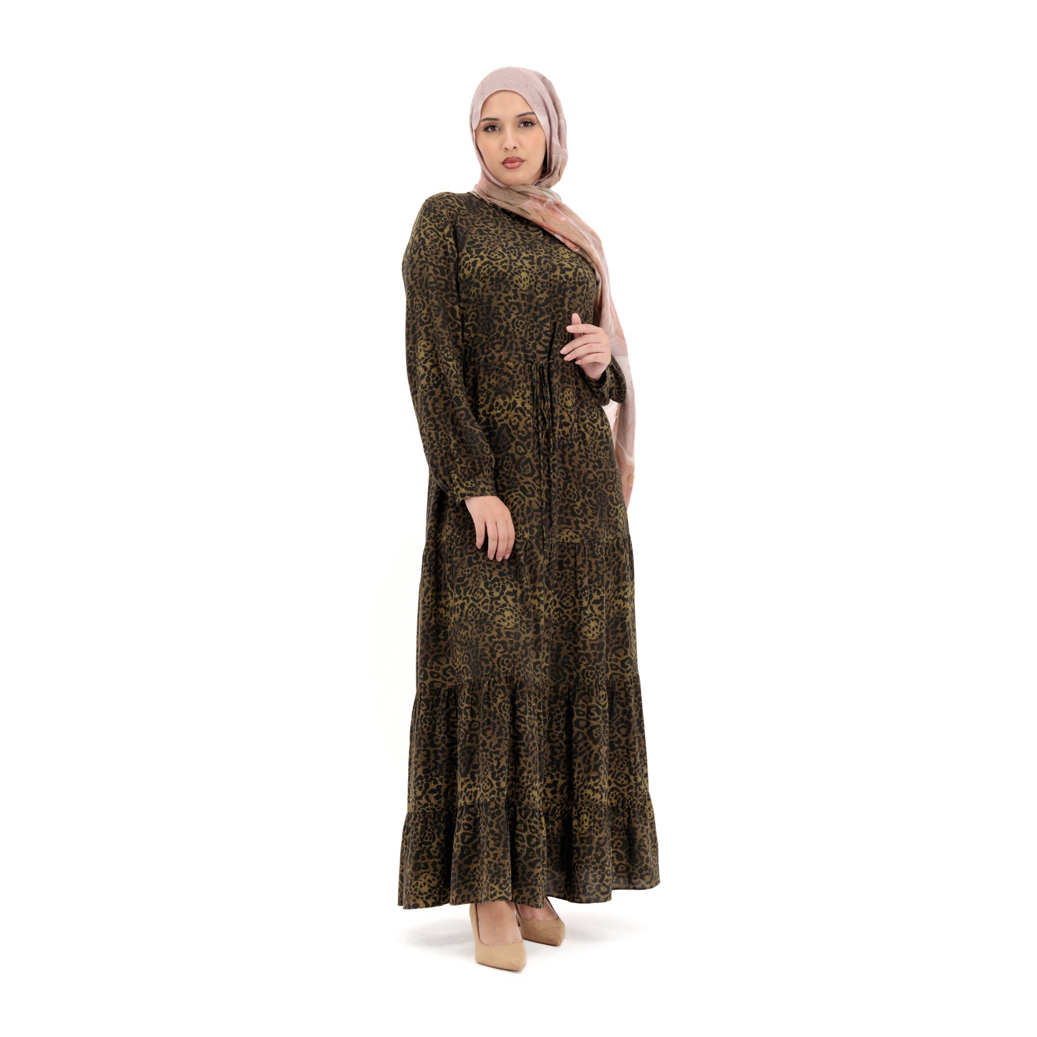 Maxi Dress - Leopard Design