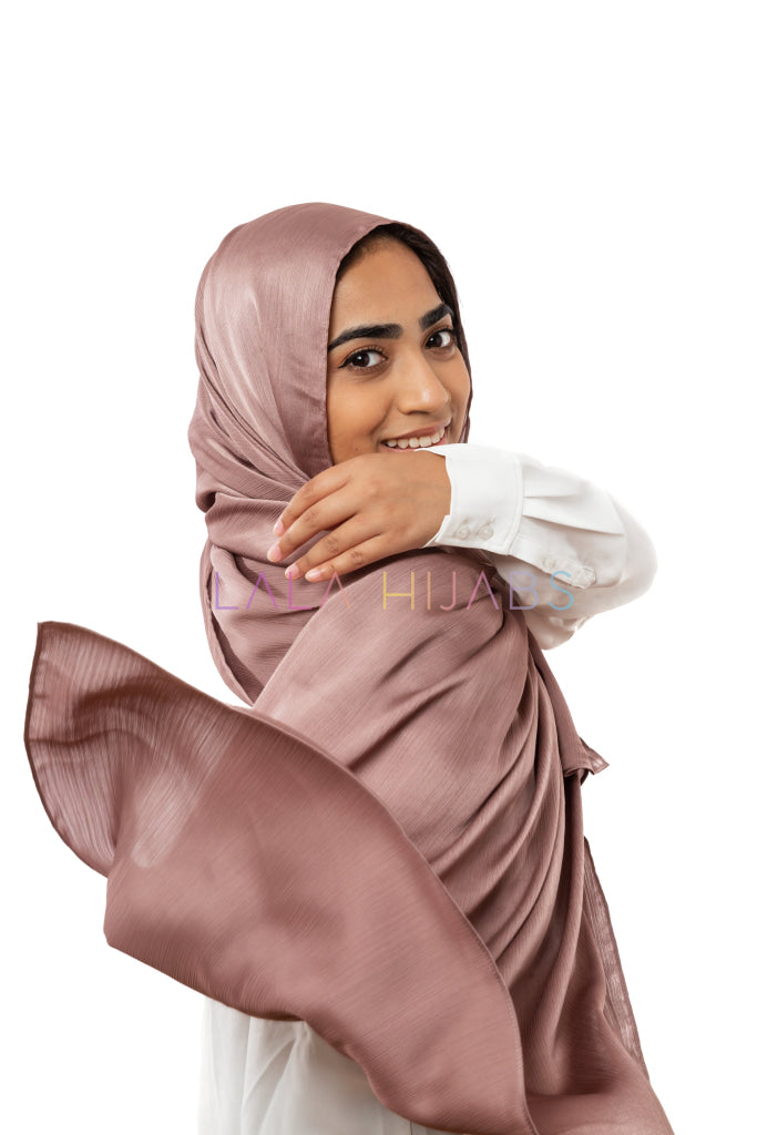 Enchanted Satin Birch Hijab Crinkle Hijabs