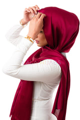 Enchanted Magma Satin Hijab Crinkle Hijabs