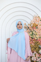 Ice Blue Chiffon Hijab