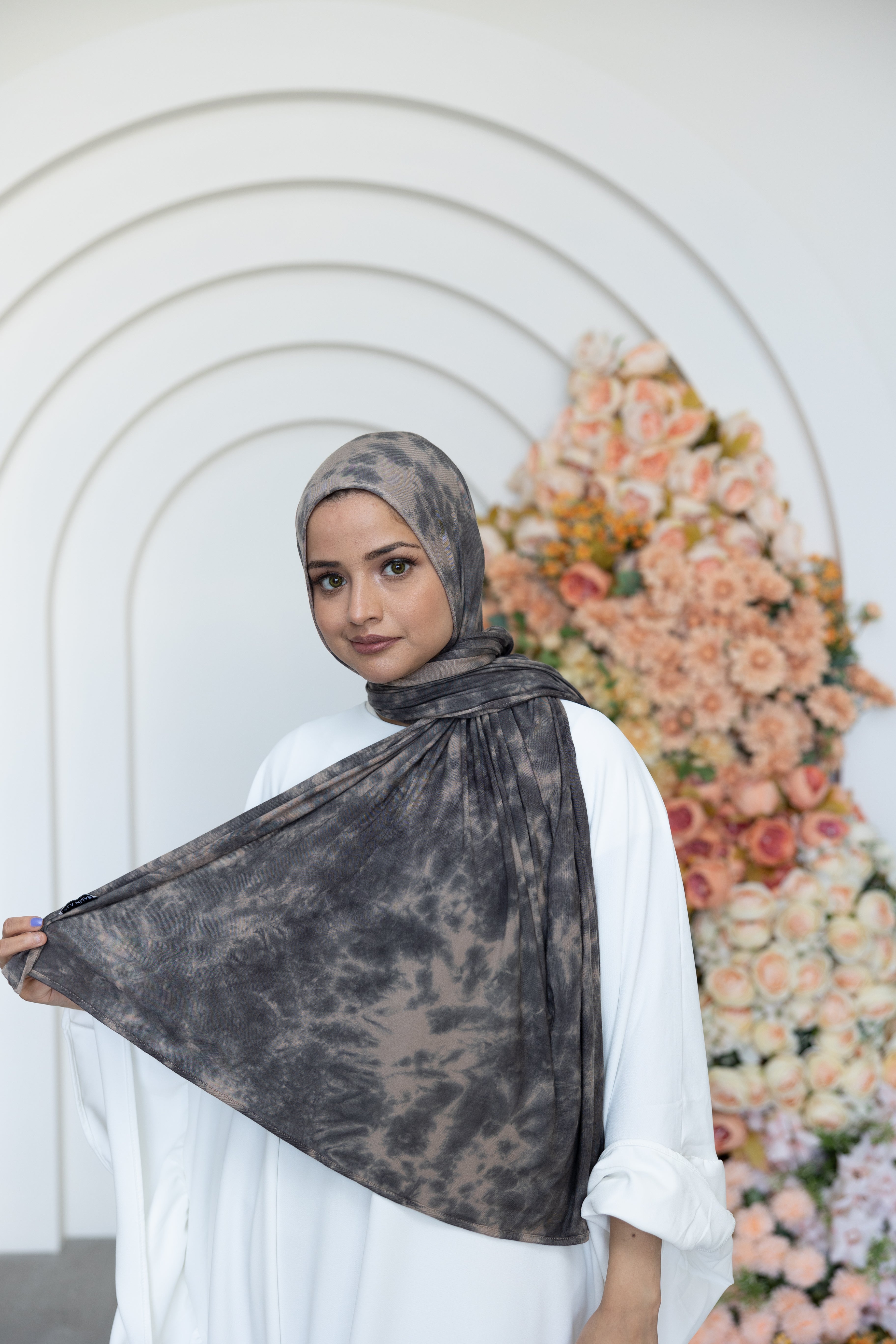 Marble Mocha Jersey Hijab Hijabs