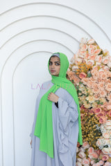 Lime Twist Chiffon Hijab