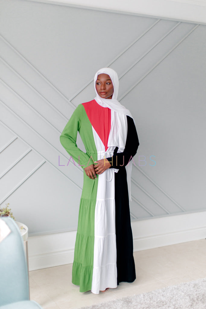 Pre-Order - Maxi Dress Free Palestine Inspired Limited Edition Portion Of Profits Donated To Urgent