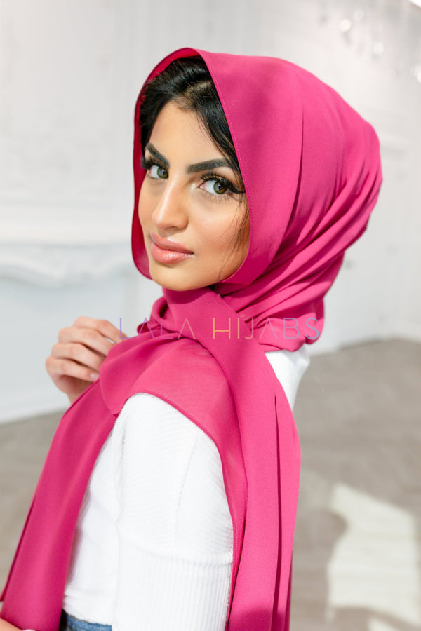 Magenta Chiffon Hijab